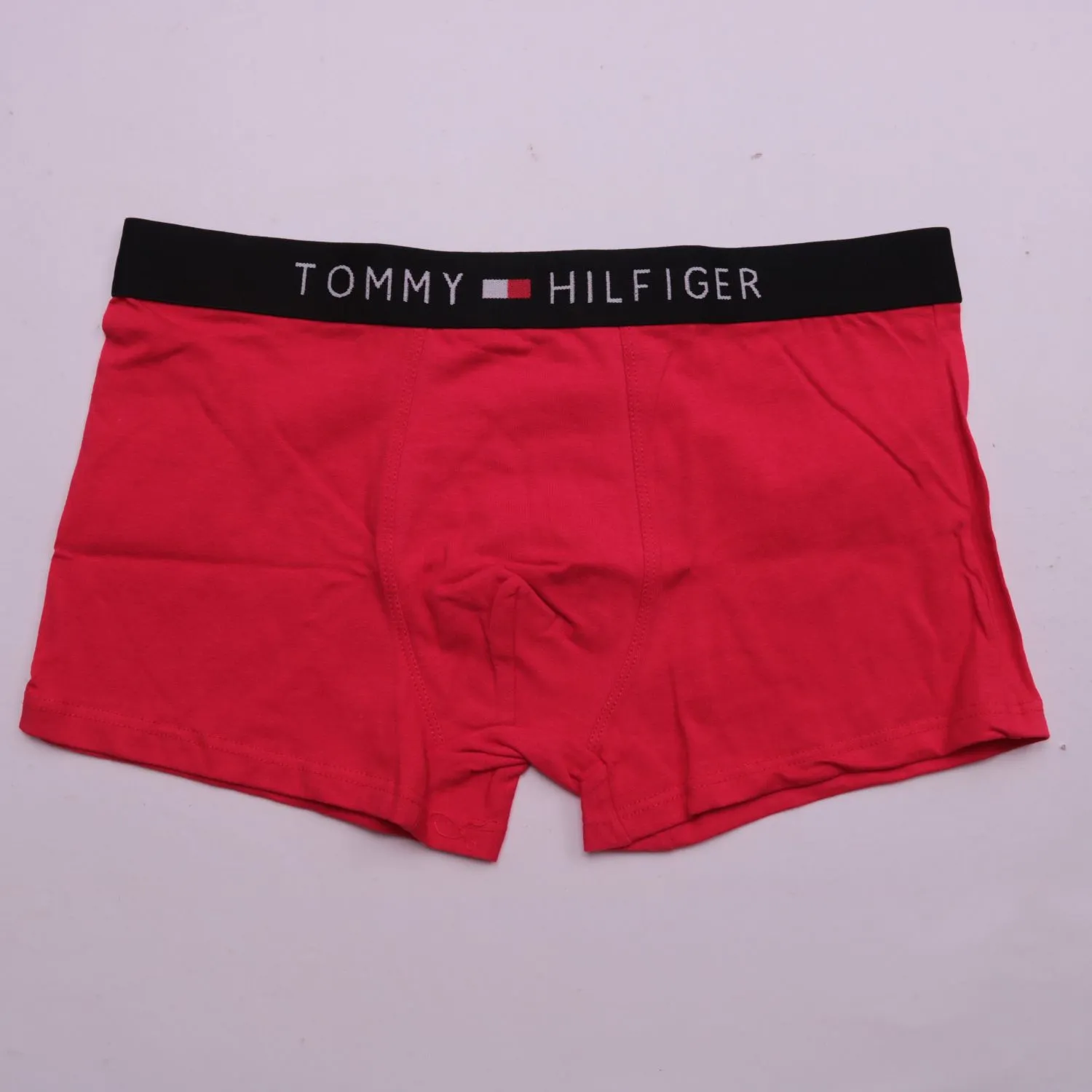 Красные трусы-боксеры Tommy Hilfiger с широким поясом, размер 56 (XXL)
